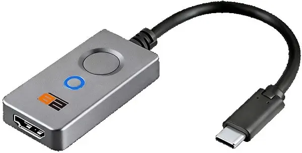 سعر ومواصفات 2B (DC362) محول نوع سي الى HDMI للتوصيل والتشغيل مع مفتاح 10 سم - اسود (B0H87DKN3S) على Amazon EG