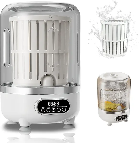 سعر ومواصفات 3-in-1 Portable Washing Machine, 3L Cordless Underwear Washing Machine with Spin Basket, 3 Modes 3000mAh Laundry Machine for Apartment, Dorm, RV, Hotel Use (White) (B0FNK6MNXP) على Amazon EG