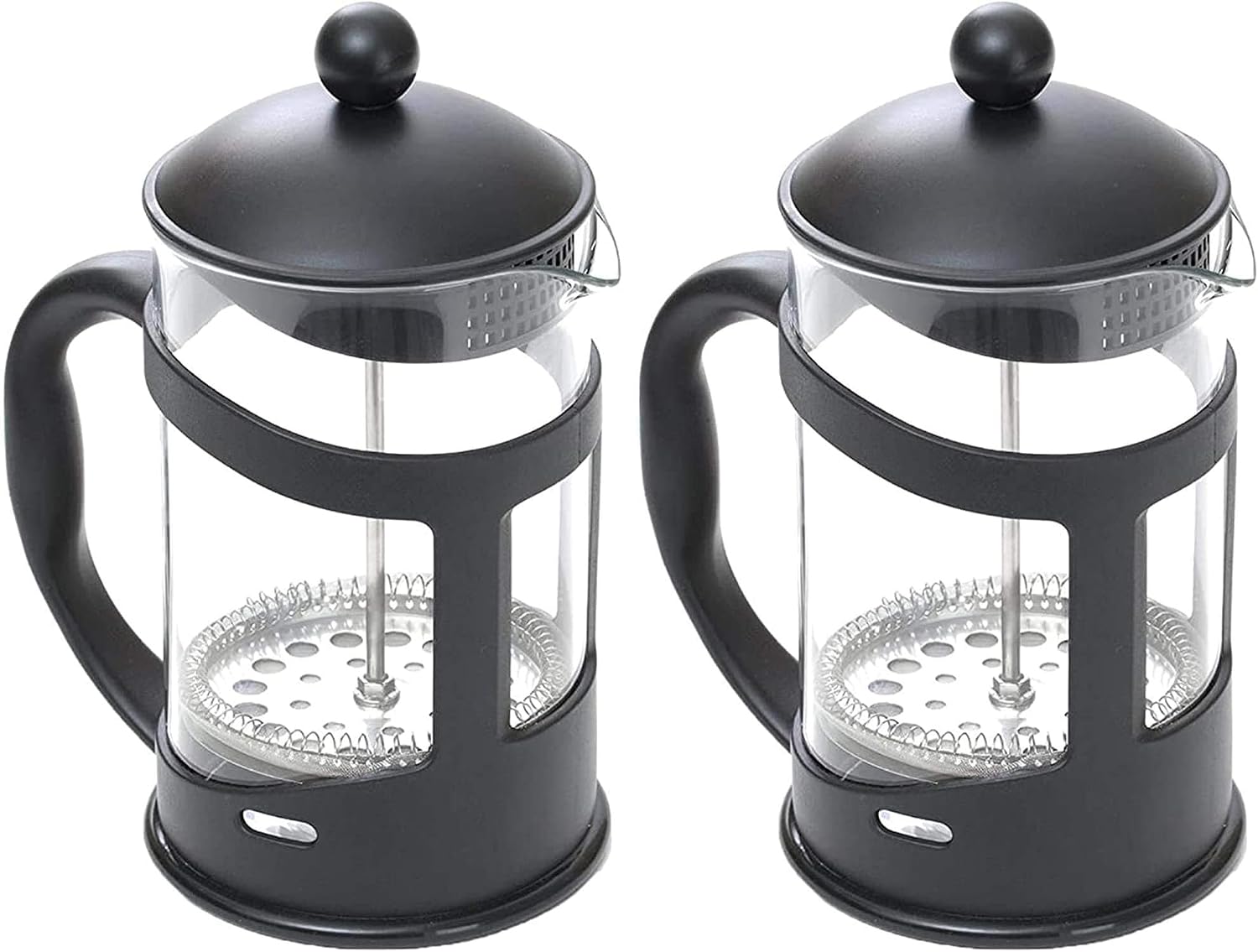 سعر ومواصفات 3D CREATIONS French Press Tea & Coffee Maker, Coffee Plunger Smart Black (350 ML) (Pack of 2) (B0HLDPZKN6) على Amazon EG