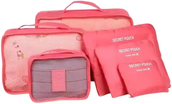 سعر ومواصفات Achievers Travel Luggage Organizer Bags - 6 Different Sizes Travel Packing Organizers - Multifunctional Clothes Storage (B0FCDM2B8T) على Amazon EG