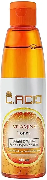 سعر ومواصفات C.ACID Vitamin C Toner with Hyaluronic Acid – 200 ml Hydrating Facial Toner, Pore Refining and Deep Cleansing Face Toner, Helps Improve Skin Radiance, Smooth Texture and Even Skin Tone for Daily Use (B0DNB587ZS) على Amazon EG