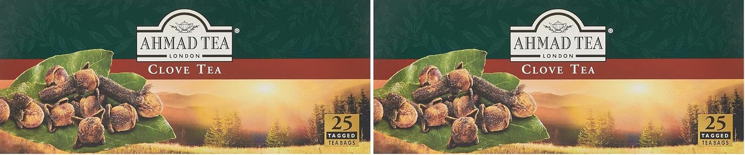 سعر ومواصفات Ahmad Tea Clove Tea, 25 Bags (Pack of 2) (B0HLF55ZDX) على Amazon EG