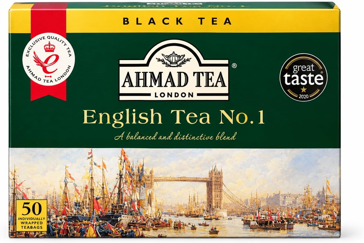 سعر ومواصفات شاي انجليزي من احمد تي - 50 كيس (B0HJ33M1V4) على Amazon EG