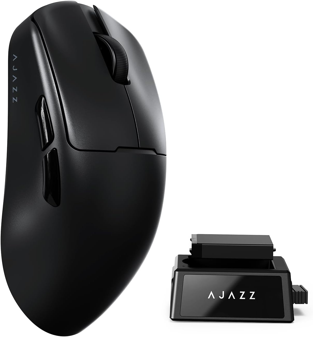 سعر ومواصفات AJAZZ AJ159V2 Swappable Battery Wireless Gaming Mouse with 54g Ultra-light, Max to 32000 DPI, PixArt PAW3395, 300mAh Battery, Wired/2.4GHz Wireless/BT5.0, Ergonomic Mouse for Laptop/PC/MAC Black (B0GYNGVQC3) على Amazon EG