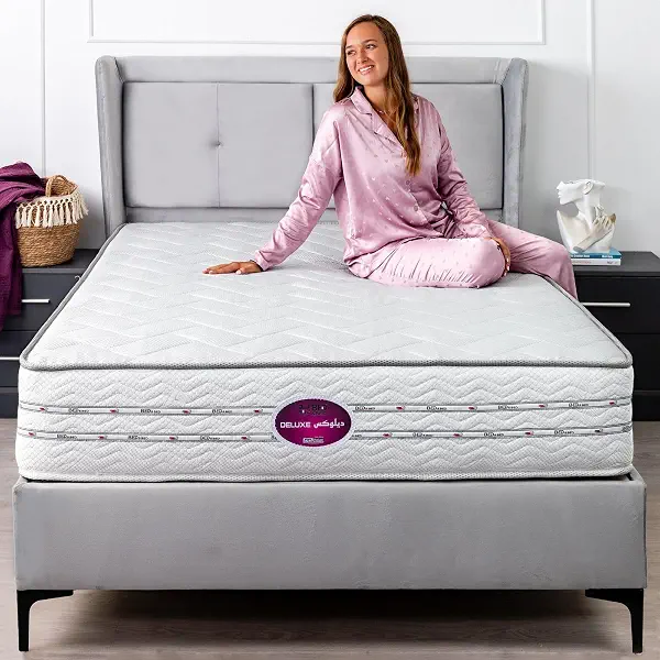 سعر ومواصفات Al Maamoun Connected Spring Mattress, Delux Model, 26 cm Height, Single 100x195 cm, 130 Springs per m2, Double Sided (B0HLH8W59J) على Amazon EG