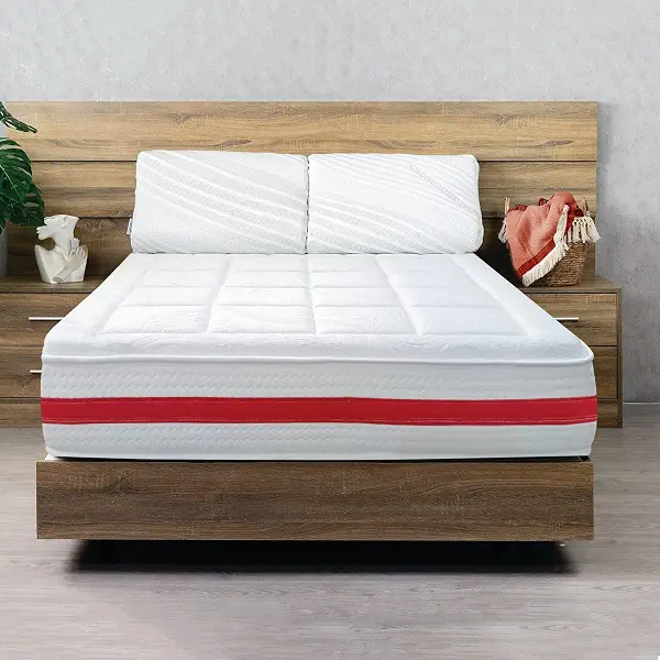 سعر ومواصفات Al Maamoun Pocket Spring Mattress, Red Model, 29 cm Height, King 180x195 cm, 260 Springs per m2, Memory Foam Layer (B0HLH5H5RF) على Amazon EG