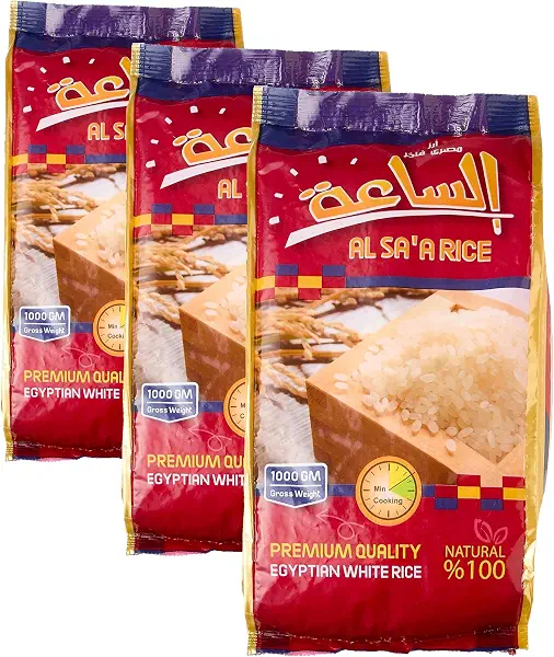 سعر ومواصفات AL SA`A El Egyptian White Rice - 1 Kg (Pack of 3) (B0HLDYV2H4) على Amazon EG