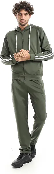 سعر ومواصفات Andora Mens Elastic Wais Hooded Fashion Tracksuit Work Utility Outerwear (pack of 2) (B0GPLMCHY4) على Amazon EG