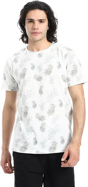سعر ومواصفات Andora Mens Palm Pattern Slip On T-Shirt Western (pack of 1) (B0F48YVZ3B) على Amazon EG