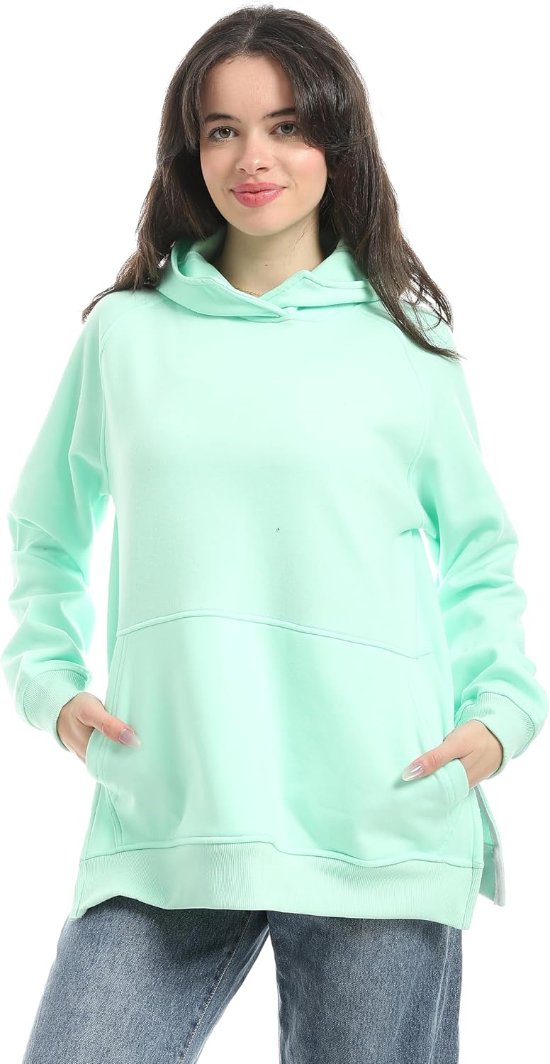 سعر ومواصفات اندورا Andora Womens Kangaroo Pockets Hoodie Sweatshirt (pack of 1) (B0GD6L2ZLY) على Amazon EG