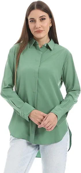 سعر ومواصفات Andora Womens Pattern Hidden Buttons Western (pack of 1) (B0F7Y6BTLC) على Amazon EG