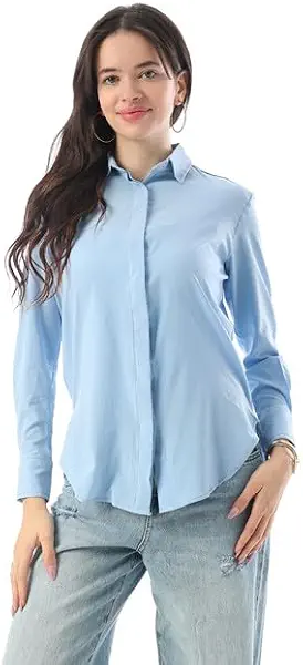 سعر ومواصفات Andora Womens Pattern Hidden Buttons Western (pack of 1) (B0H9ZNNVD1) على Amazon EG