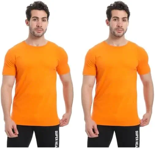 سعر ومواصفات Andora اندورا تيشرت نصف كم بنمط سادة - برتقالي-XL (عبوة من قطعتين) (B0FHP9B5R9) على Amazon EG