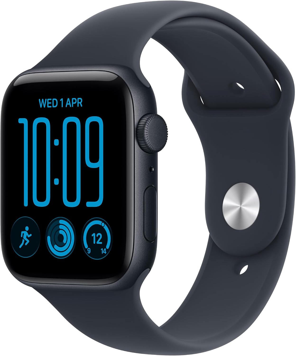 سعر ومواصفات Apple Watch SE 3 GPS 44mm | Midnight Aluminium Case with Navy Blue Sport Band - M/L (B0HJ9VVPQ4) على Amazon EG