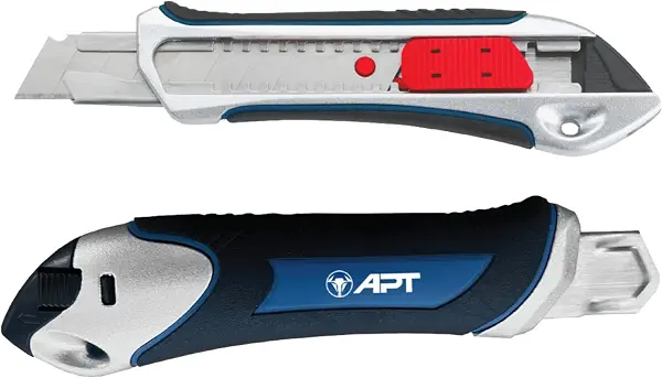 سعر ومواصفات APT Utility Cutter Zinc Alloy + ABS + TPR 140grm, 18mm Without blade (AH-UC601X) (B0G34LH3G6) على Amazon EG