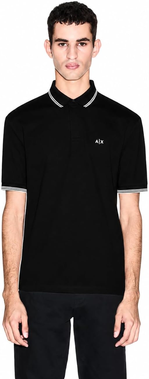 سعر ومواصفات Armani Exchange mens Regular Fit Small Logo Cotton Polo Polo Sweater (pack of 1) (B0DLLMJBWD) على Amazon EG