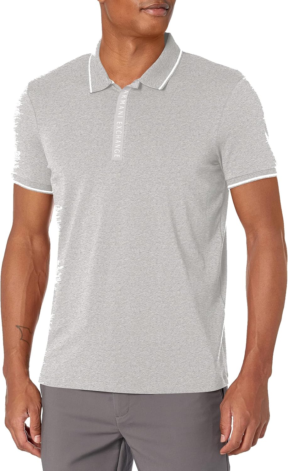 سعر ومواصفات ايه | اكس ارماني اكستشانج A|X Armani EXCHANGE للرجال شعار الرمز البريدي جيرسي بولو (B081ZPYBVH) على Amazon EG