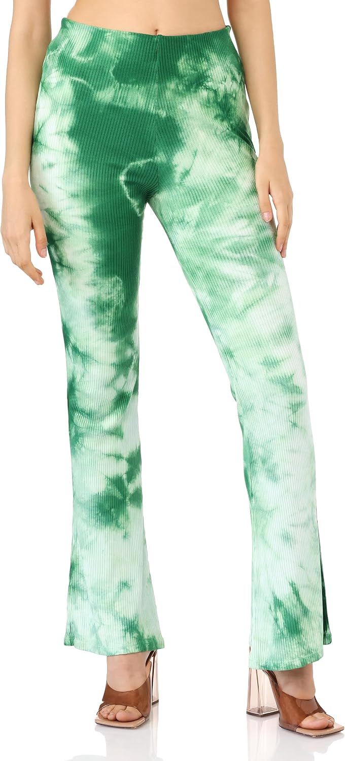 سعر ومواصفات ايه اس تي كيه ASTK Womens Tie Die FLARED Pant Pants (B0CG9V2V63) على Amazon EG