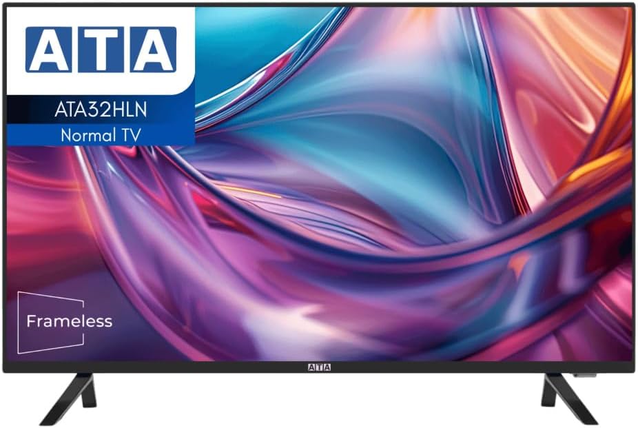 سعر ومواصفات ATA تلفزيون LED قياسي بدون اطار HD مقاس 32 بوصة - ATA32HLN (B0HJ5C4H78) على Amazon EG
