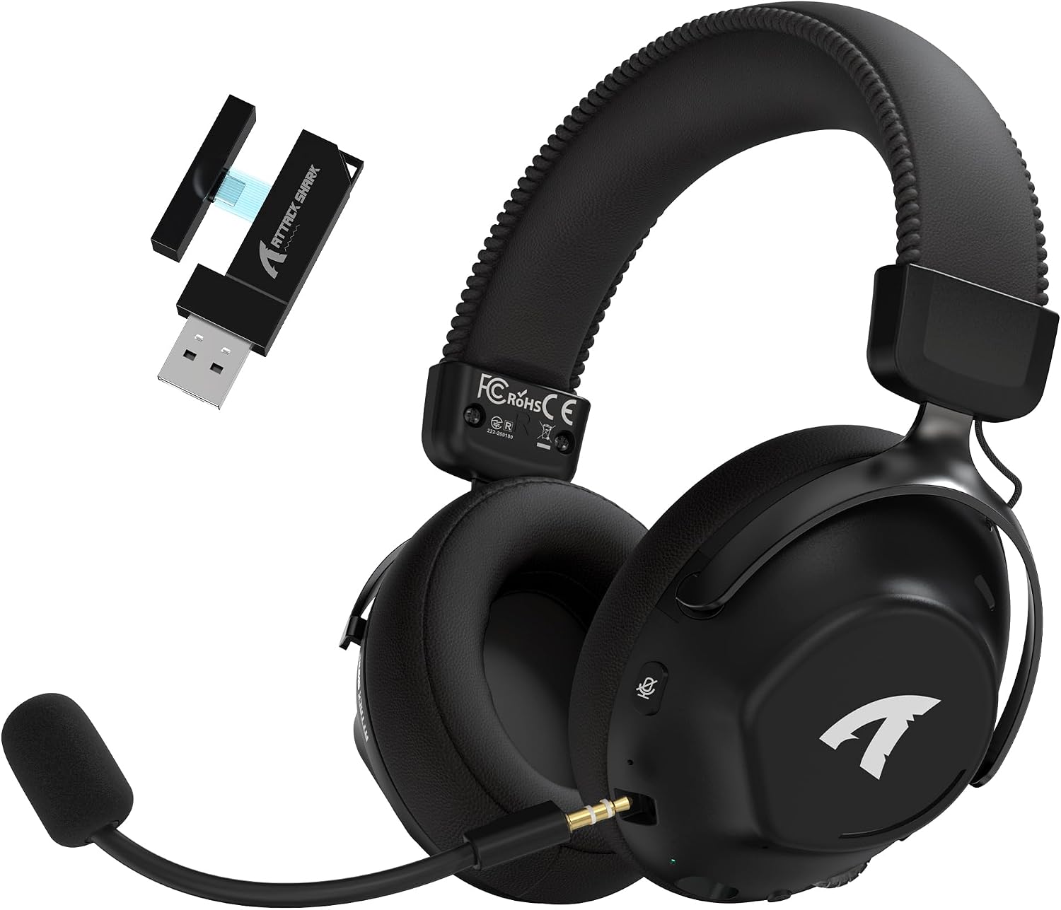 سعر ومواصفات ATTACK SHARK L50PRO سماعة ألعاب لاسلكية 7.1 بثلاثة أوضاع 53 ملم، ميكروفون (B0H5RB8MT9) على Amazon EG