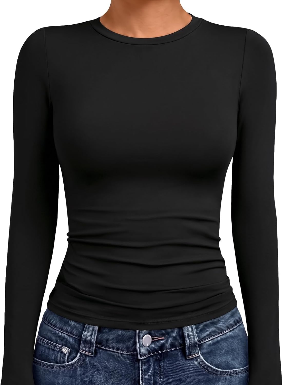سعر ومواصفات AUTOMET womens 347 T-Shirt (pack of 1) | Gym to Street, High Stretch, Buttery-Soft, Pairs with Jeans or Skirts, Travel Rea... (B0CTK3WBFV) على Amazon EG