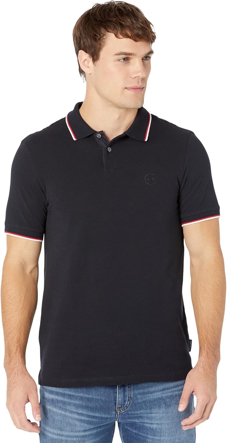سعر ومواصفات AX Armani Exchange mens Oxford Ax Logo Polo Polo Shirt (B0775WH241) على Amazon EG