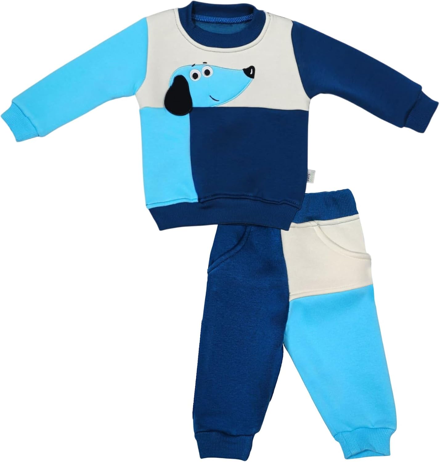 سعر ومواصفات Baby Shoora Boys Pajama Long Sleeves Sweatshirt&Pants Embroidered Dog Pajama Set (pack of 1) (B0HKS5PJ6Y) على Amazon EG