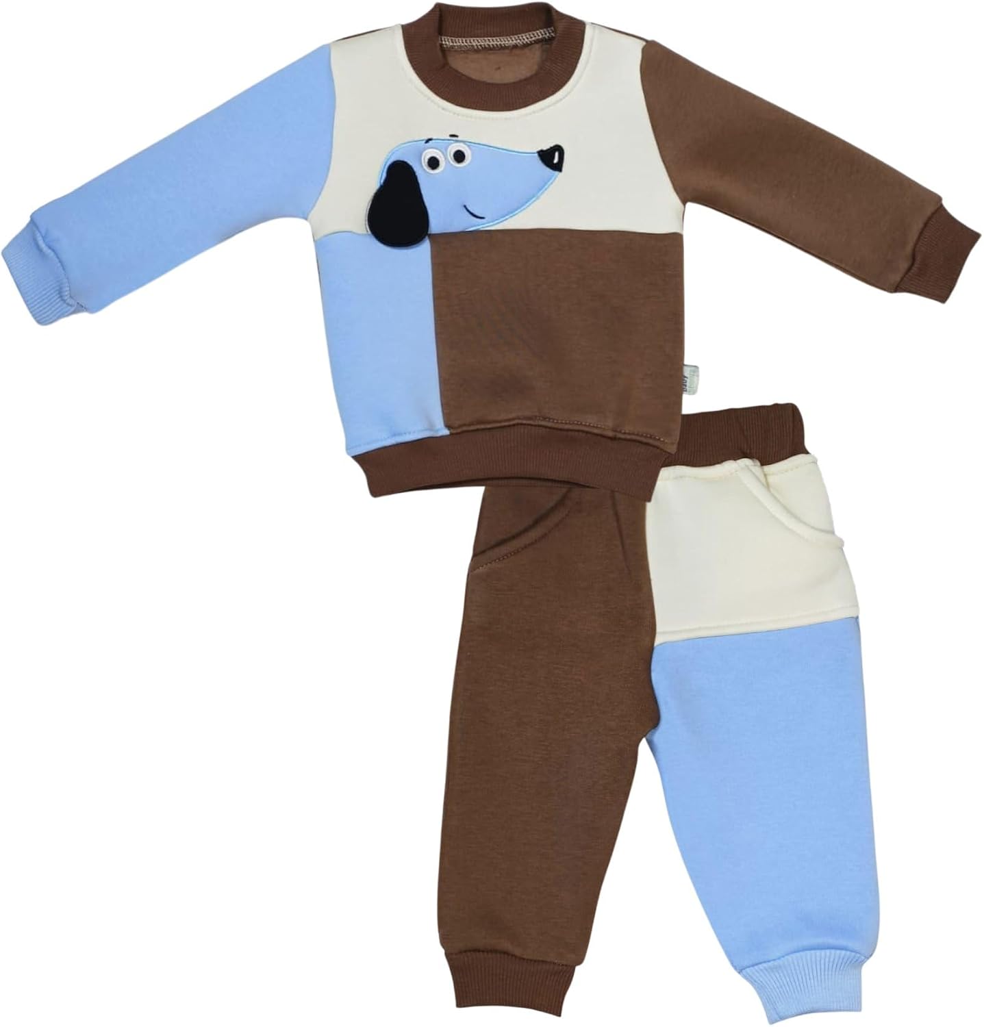 سعر ومواصفات Baby Shoora Boys Pajama Long Sleeves Sweatshirt&Pants Embroidered Dog Pajama Set (pack of 1) (B0HKS7X7FG) على Amazon EG