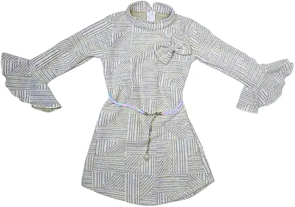سعر ومواصفات Baby Shoora Girls Above The Knee Dress Long Sleeves Dress&belt Shape Bow (B0GK1G5JM7) على Amazon EG
