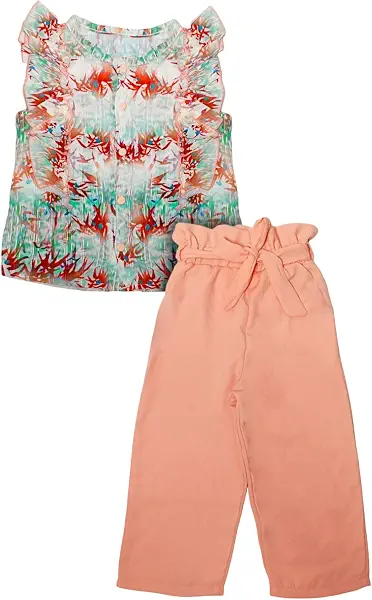 سعر ومواصفات Baby Shoora Girls Set Of 2 Pieces Half Sleeves Shirt&Pants Printed Shapes Set Of 2 Pieces Half Sleeves Shirt&Pants Printed Shapes (pack of 2) (B0DZ2KXWPG) على Amazon EG