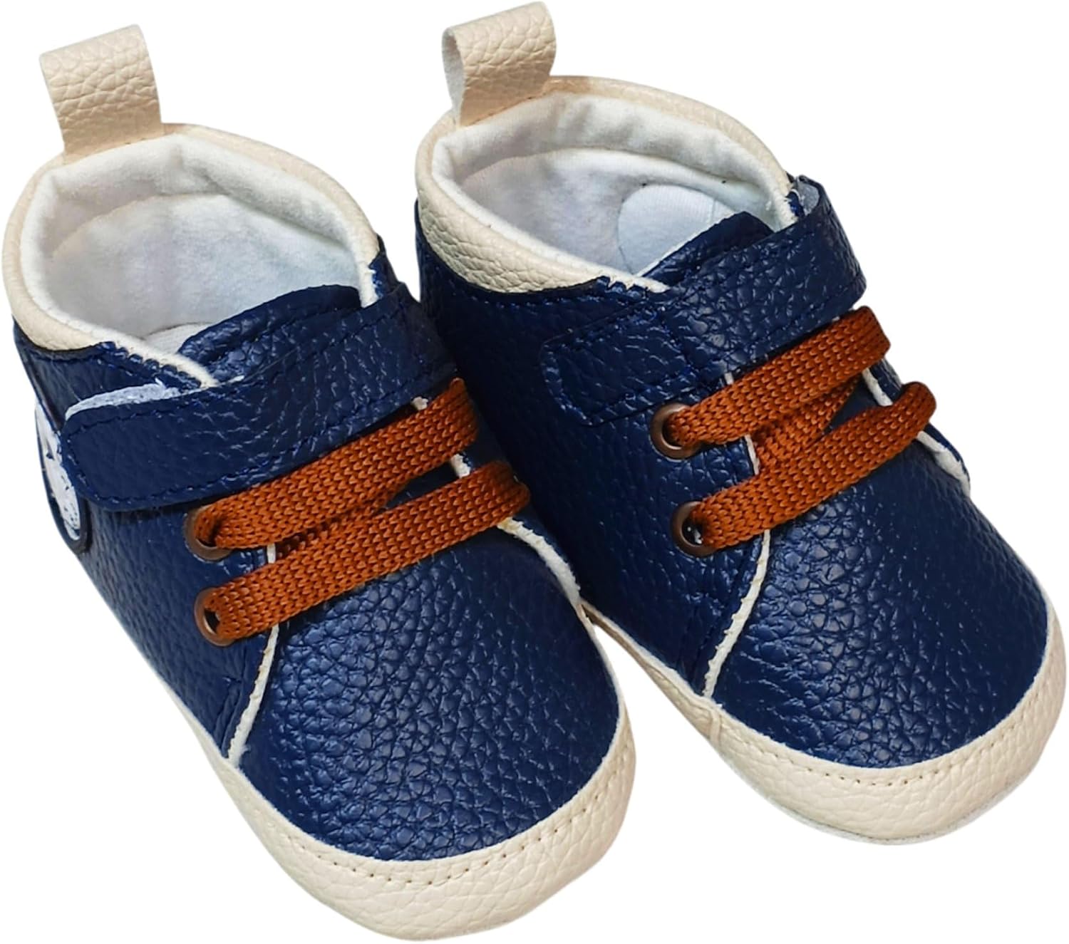 سعر ومواصفات Baby Shoora Synthetic Leather Sneakers Embroidered Star For Boys-Navy-0-3Months (B0HKS6RLST) على Amazon EG