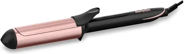 سعر ومواصفات BaByliss 38mm Curling Iron with Quartz Ceramic Coating, Hair Curler for Large Curls & Beach Waves, 6 Temperature Settings up to 210°C, Extra Long Barrel, Black/Pink - C453E (B07ZNVZTWW) على Amazon EG
