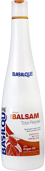 سعر ومواصفات Basilque Hair Balsam Total Repair With Argan Oil&Almond Oil,Coconut Oil-1000ml (B0BKLTLGX4) على Amazon EG