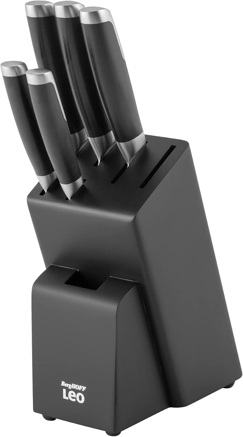 سعر ومواصفات BergHOFF - 6pc Knife Block set Graphite 20X10.5X36.5 (B09V1MJKV2) على Amazon EG