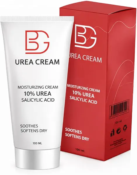 سعر ومواصفات BG Urea Cream 10% with Salicylic Acid – 100 ml Deep Moisturizing and Skin Renewal Cream for Dry, Rough and Cracked Skin, Repair Care for Feet, Heels, Elbows and Body (B0DMWHJ54Q) على Amazon EG