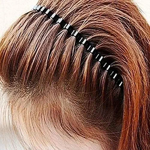 سعر ومواصفات Black Metal Comb Sports Band Long Hair Headband Black For Men And Women (B0CQXTBW9F) على Amazon EG