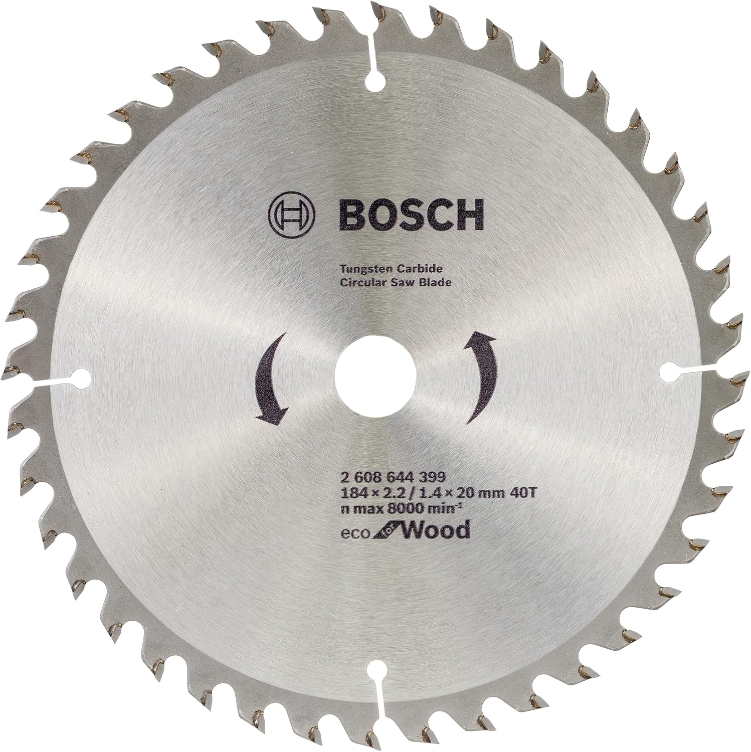 سعر ومواصفات Bosch 2608644399 40 Teeth Ecoline Wood Circular Saw Blade, 7.25-Inch Size (B0D2DB25GP) على Amazon EG