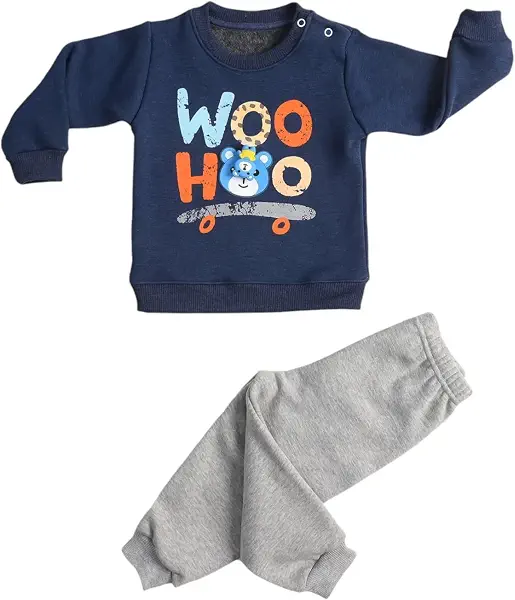 سعر ومواصفات Boys Pajama Set Of 2 Pieces Long Sleeves Sweatshirt&Pants Printed Wohoo Pajama Set (pack of 2) (B0DT6VJMPZ) على Amazon EG
