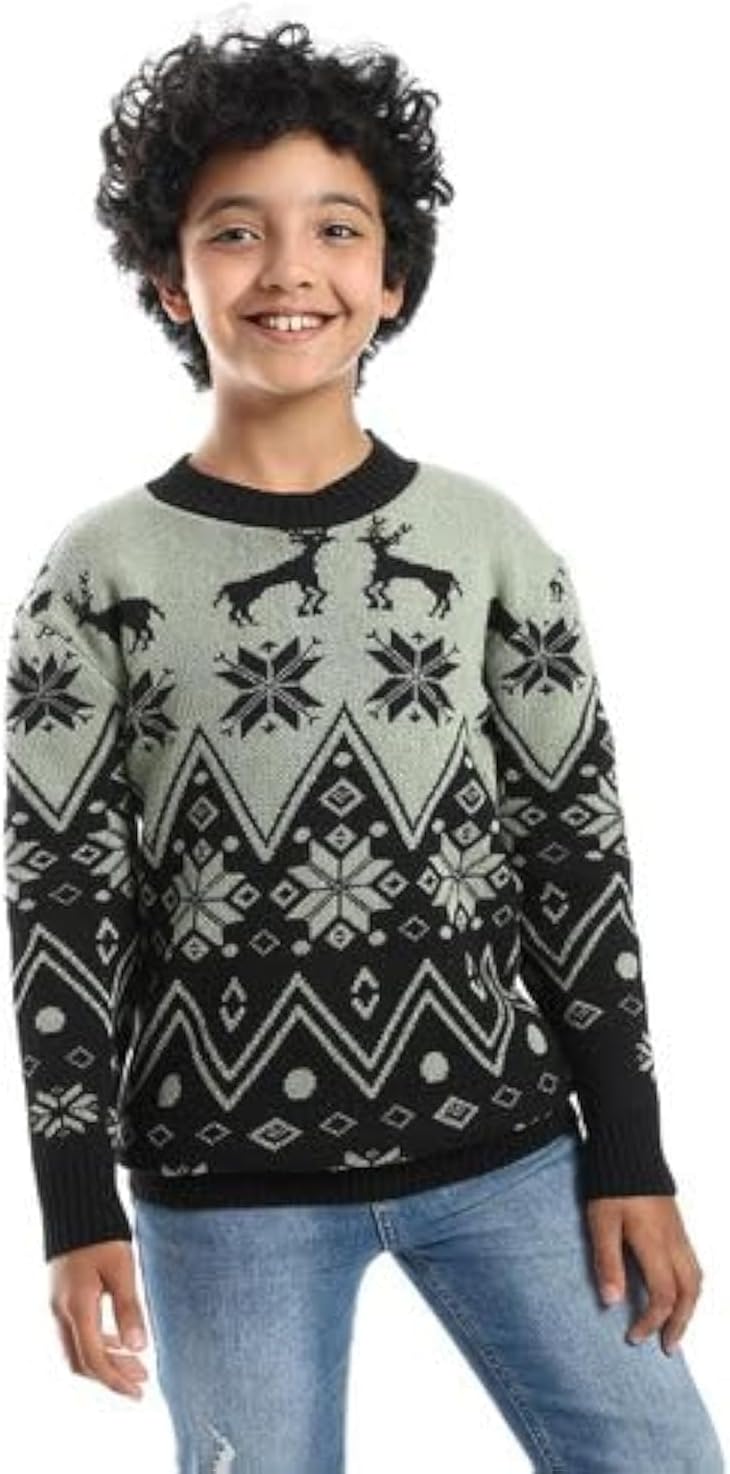 سعر ومواصفات Caesar Boys Wool Boys Pullover Pullover (B0CNZWHKHK) على Amazon EG