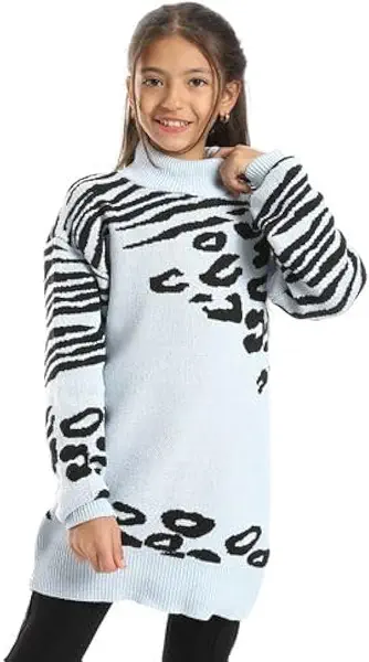 سعر ومواصفات CAESAR - سيزر CAESAR Girls Girls Wool Pullover With Mutlicolour Design Pullover (B0CQM23FF2) على Amazon EG