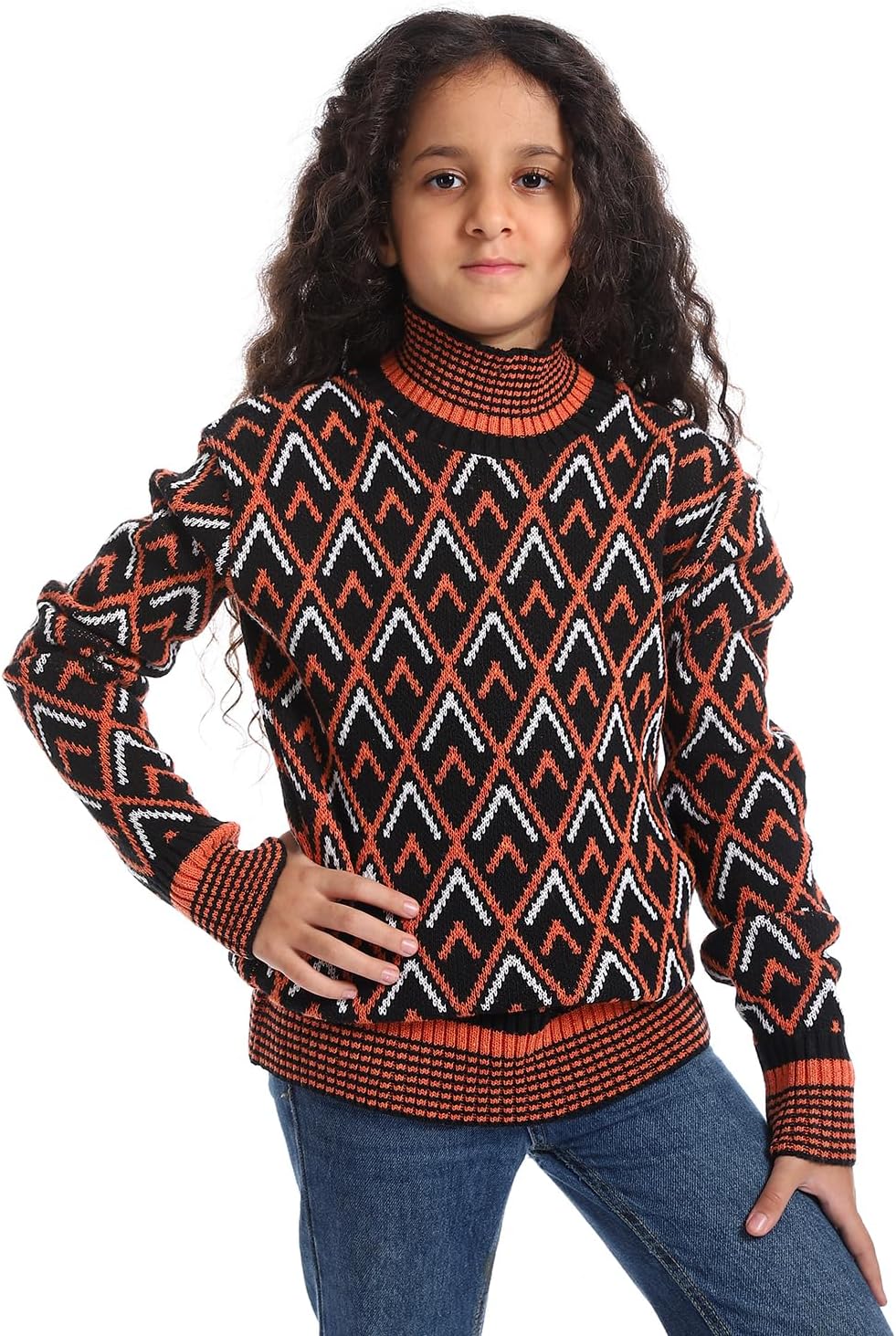 سعر ومواصفات سيزير CAESAR Girls Wool Pullover With Mutlicolour Design Pullover (B0CL2FH9RD) على Amazon EG