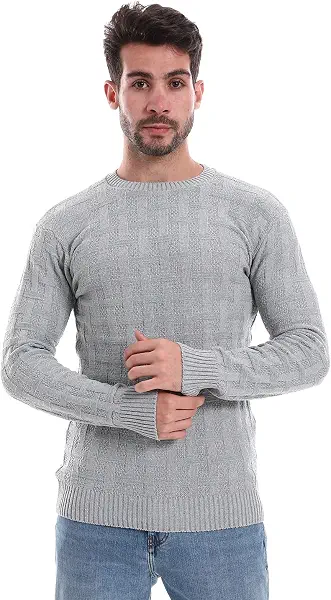 سعر ومواصفات Caesar Mens Crew Neck Mens Pullover Long Sleeve (B0C65KSKF7) على Amazon EG