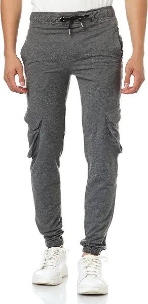 سعر ومواصفات CAESAR Mens Elastic Waist With Line Baggy Sweatpants - Dark Grey SweatPant (pack of 1) (B0BCKWKY1W) على Amazon EG
