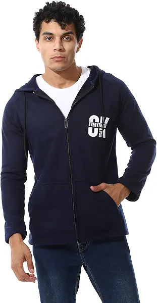 سعر ومواصفات CAESAR Mens Mens Hoodie With Through Zipper And Printed Mens Hoodie With Through Zipper And Printed (B0DKTHT7K7) على Amazon EG
