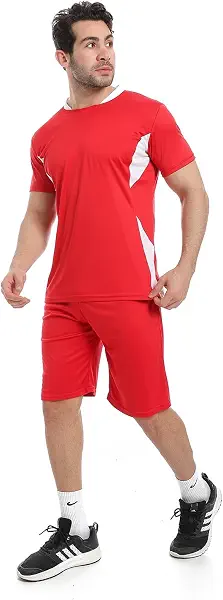 سعر ومواصفات CAESAR Mens Sport T-Shirt With Short Set Sport T-Shirt With Short Set (B0DW412VTY) على Amazon EG