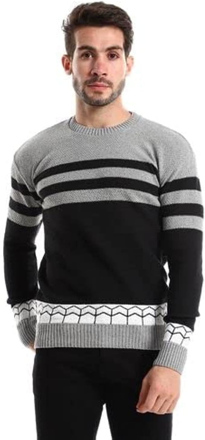 سعر ومواصفات سيزير CAESAR Mens Wool Mens Pullover With Multi Design Pullover (B0BJVR67PT) على Amazon EG
