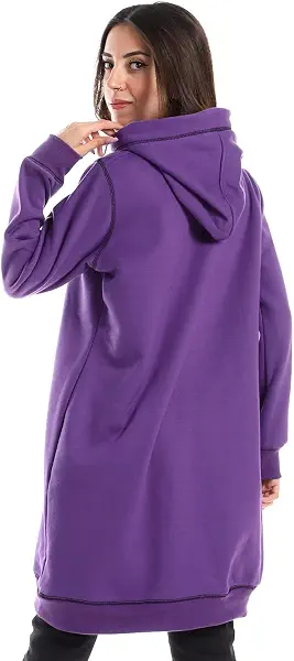 سعر ومواصفات CAESAR Womens Woman Long Hoodie With Two Pocket And Sewing Design Hoodie (B0BD52MFTY) على Amazon EG