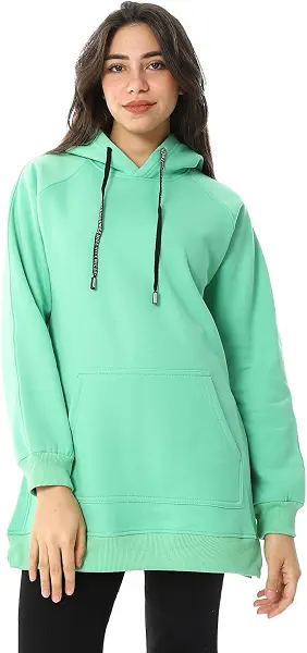 سعر ومواصفات CAESAR Womens Women Closed Hoodie With Two Open Sides And Front Pocket Hoodie (B0DK78XRN7) على Amazon EG