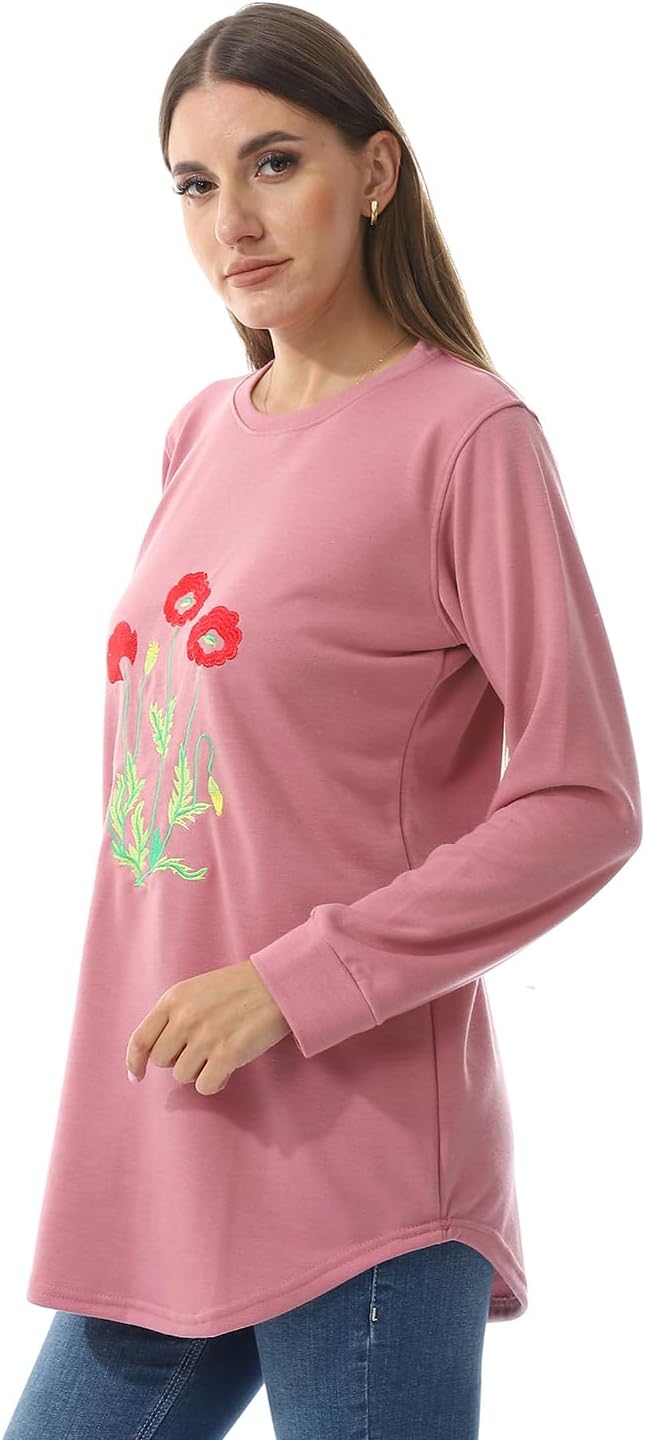 سعر ومواصفات CAESAR Womens Women Embroidery T- Shirt Women Embroidery T- Shirt (B0DDKJT4JP) على Amazon EG