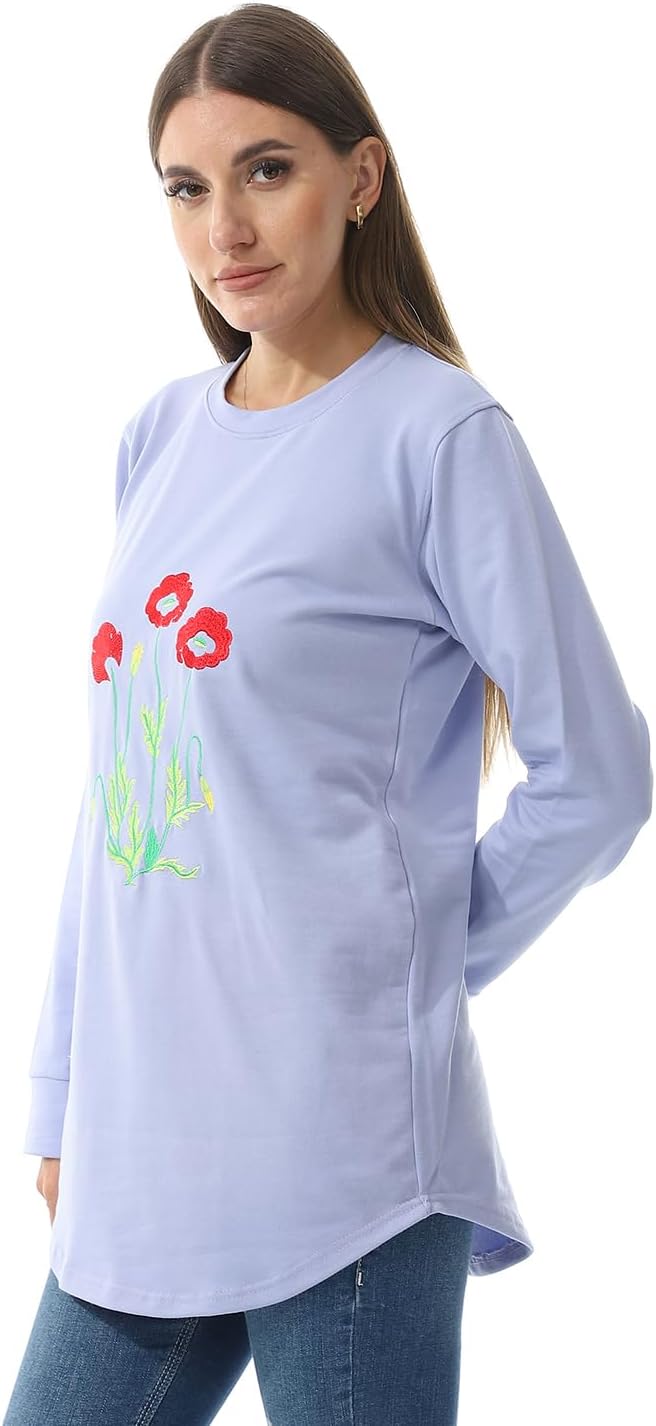 سعر ومواصفات CAESAR - سيزر CAESAR Womens Women Embroidery T- Shirt Women Embroidery T- Shirt (B0DDKL32VQ) على Amazon EG